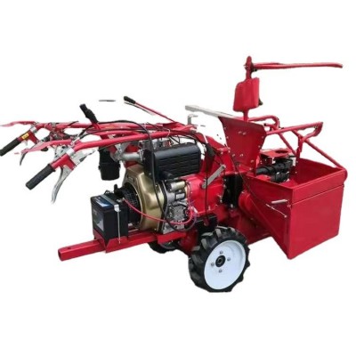 农作物玉米收割机 新款小型家用苞米收割机 扒皮秸秆粉碎一体机