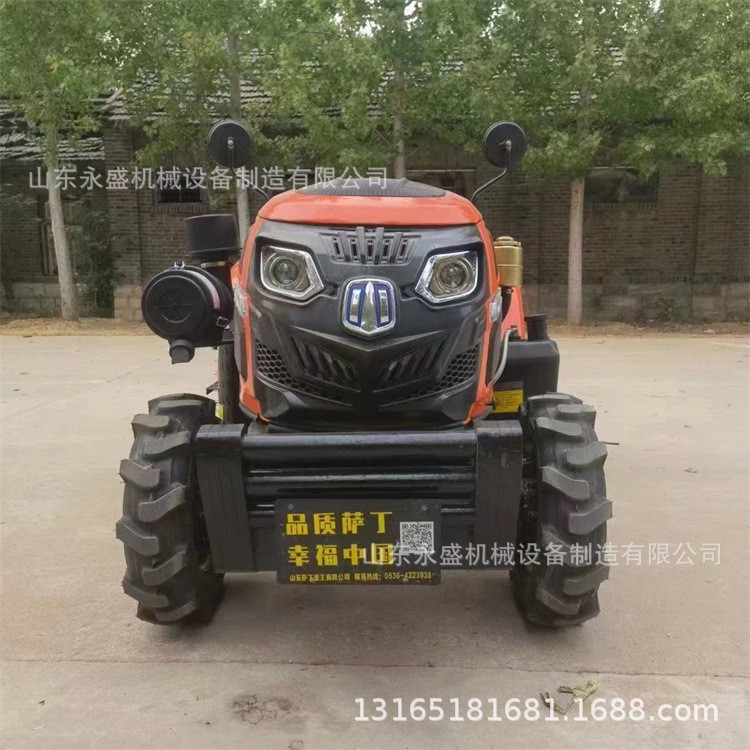 萨丁小钢炮50马力大棚王拖拉机 低矮型翻整旋地起垄四驱拖拉机图4