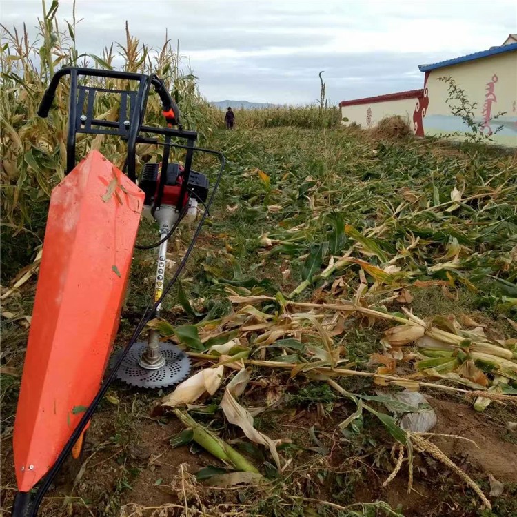 小块地用秸秆收割机 玉米高粱秸秆收割机 单行手扶式收割机志成图1