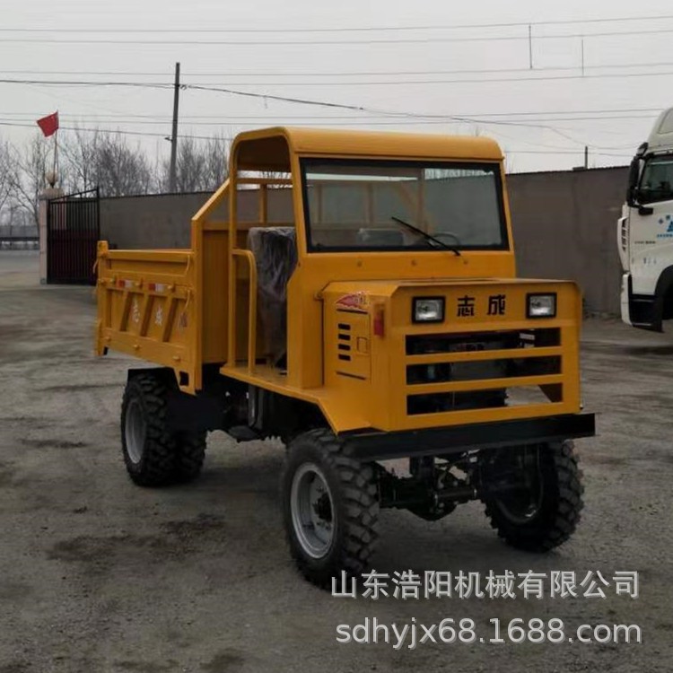 供应柴油小四轮农用车 3T后卸式工程运输车 25马力四驱四不像车图2