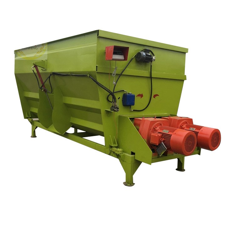 牛场成捆饲草搅拌机双轴直连秸秆饲料混合机TMR全日粮稻草拌料机图5