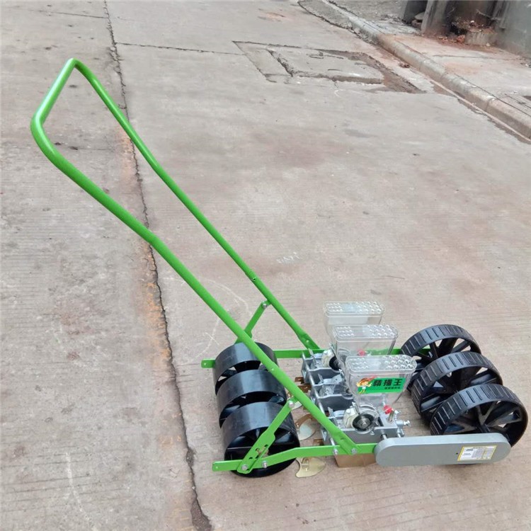 汽油10行播种机 手推人力香菜精播机 电瓶自走式播种机图5