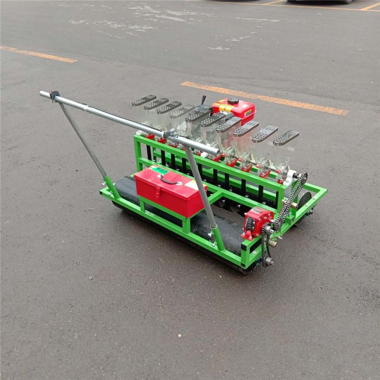 汽油10行播种机 手推人力香菜精播机 电瓶自走式播种机图3