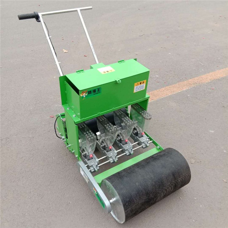 汽油10行播种机 手推人力香菜精播机 电瓶自走式播种机图4