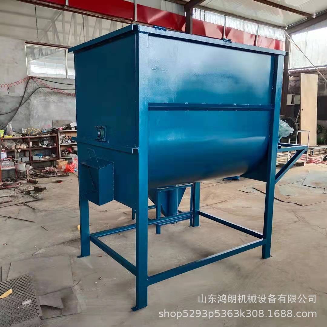 拌料混合机 大型养殖场猪饲料拌料混合机 500型商用饲料搅拌机图2