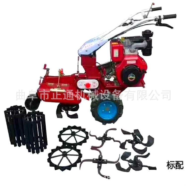 连云港小型培土扶垄微耕机 电启动新型田园管理机生产厂家图5