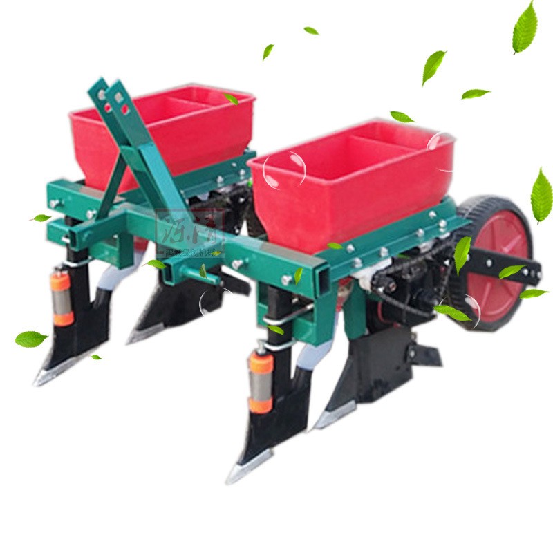 农用拖拉机带两行三行苞米种植机大豆高粱精播机免耕玉米播种机图3