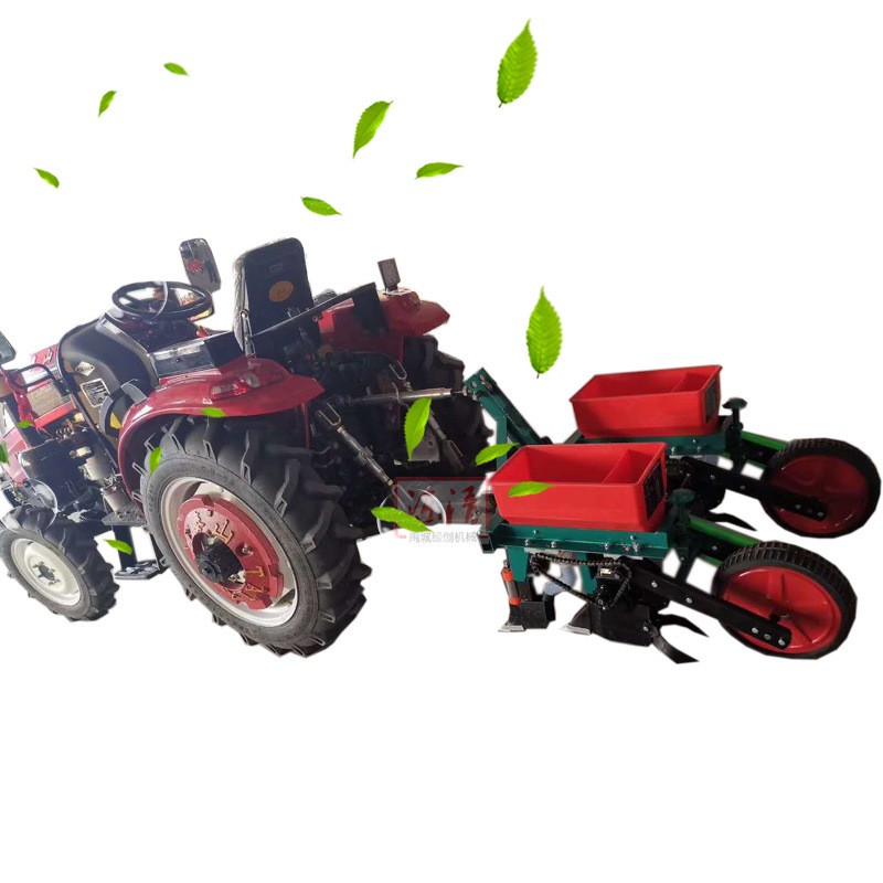 农用拖拉机带两行三行苞米种植机大豆高粱精播机免耕玉米播种机图5