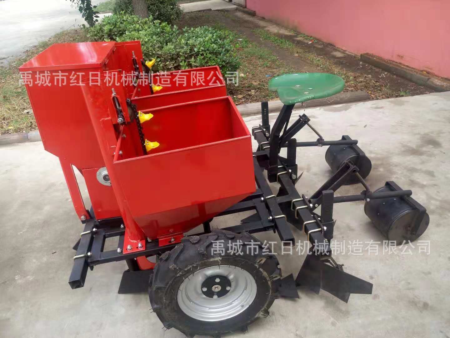2CM-2土豆种植机 双行马铃薯起垄覆膜播种机 红日地瓜种植机图2