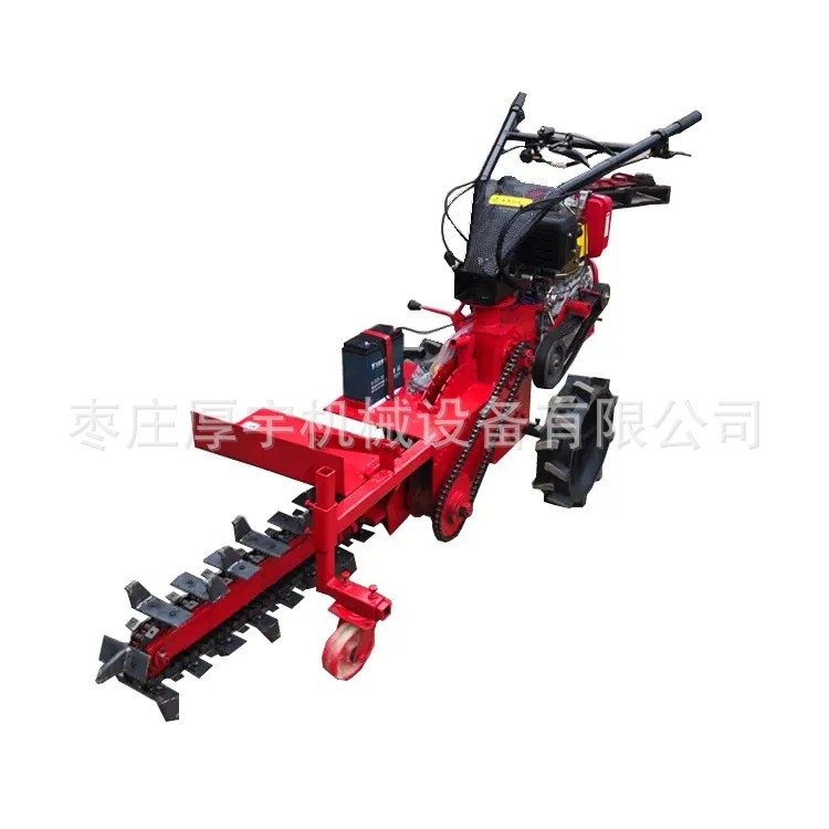 农用大马力链条式开沟机电缆管道地埋线开沟机农田链条式灌溉机图5