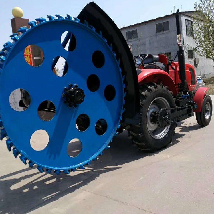 可定制圆盘式开沟机 混凝土路面埋管挖沟机 天然气管道开槽机图2
