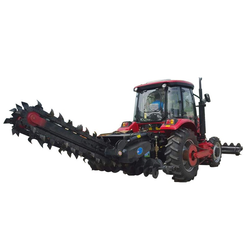 宽40深2米开沟机 链式开沟机厂家 双链条开沟机图2