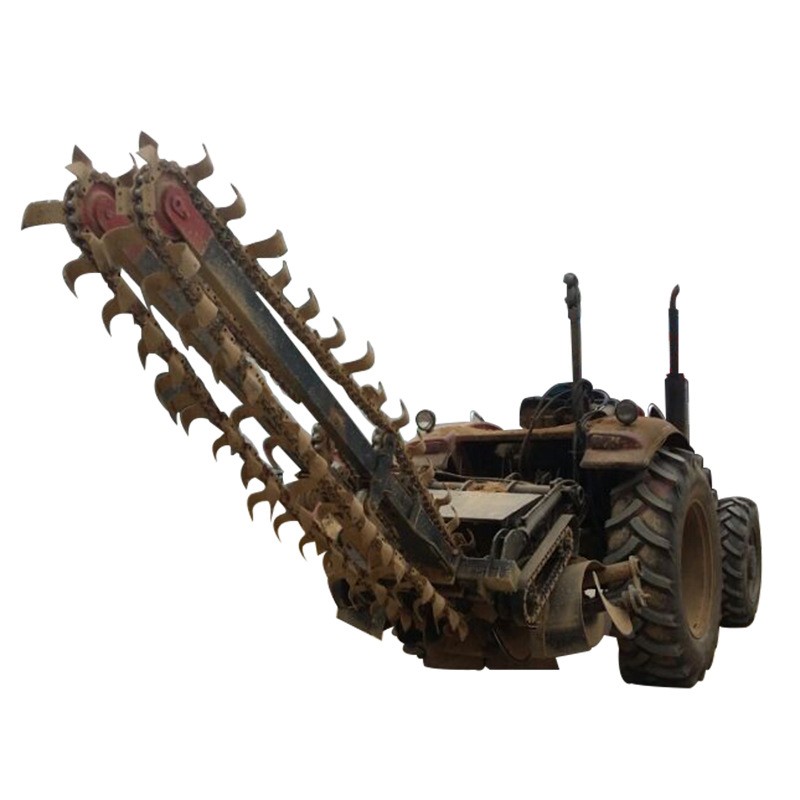 宽40深2米开沟机 链式开沟机厂家 双链条开沟机图3