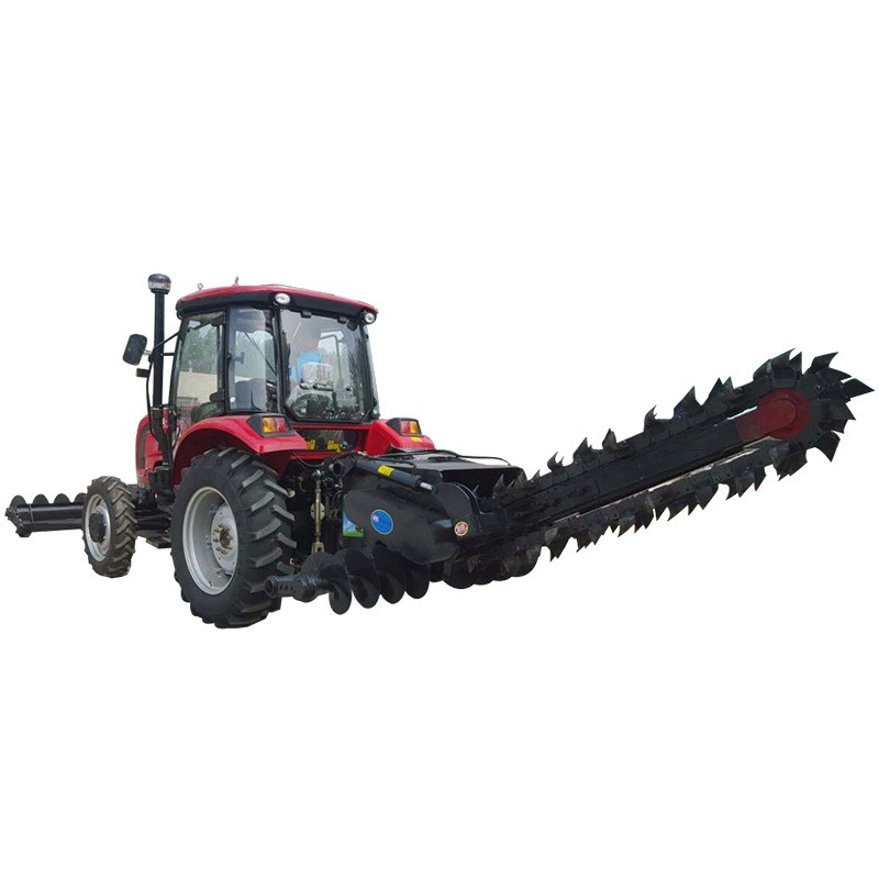 宽40深2米开沟机 链式开沟机厂家 双链条开沟机图4