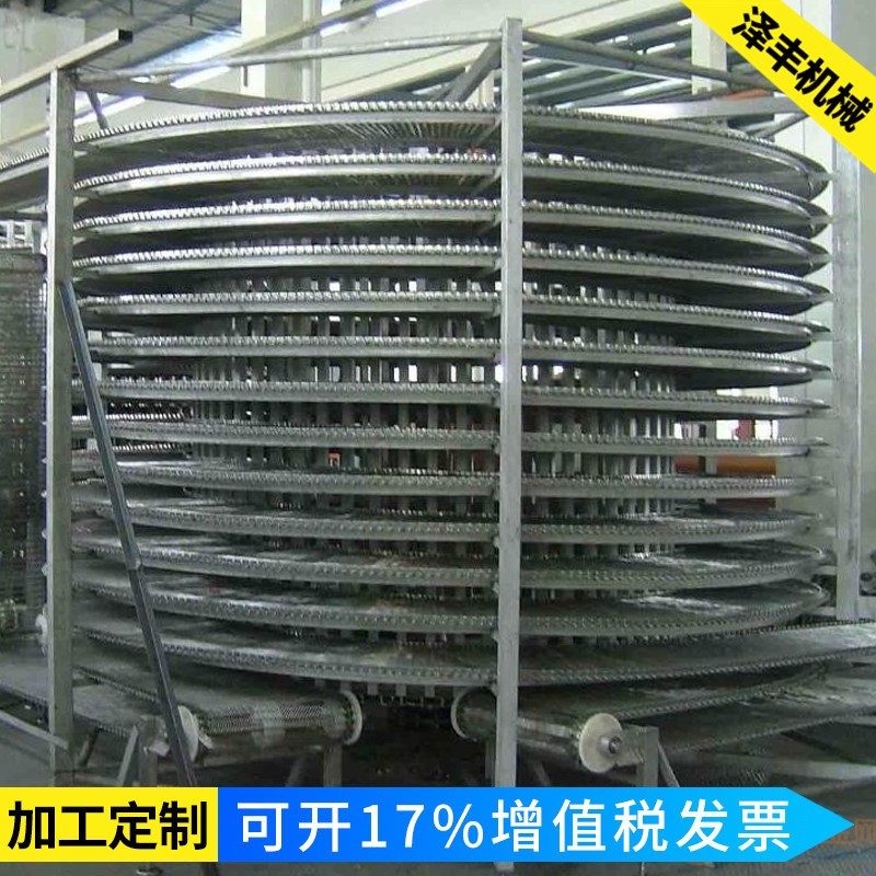 大型螺旋速冻机生产 供应节能不锈钢螺旋速冻机 整体焊接不锈钢带图4
