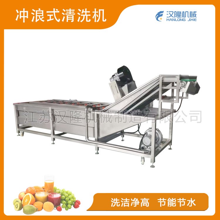 一件也发CXJ系列不锈钢果蔬清洗专用气泡提升输送水果清洗机图2