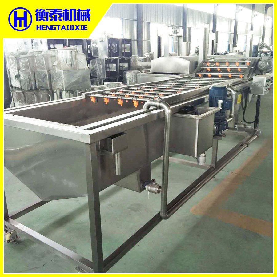 厂家供应蔬菜清洗机 腌制菜气泡清洗机 预制菜多功能喷淋 式洗菜机图5