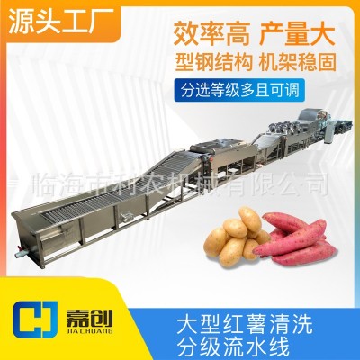 水果分级机大型红薯清洗分选流水线土豆筛选机分拣机设备可定制