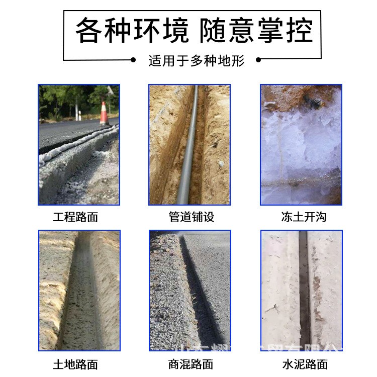 沥青商混圆盘式开沟机 电缆管道铺设硬路面开槽机 农用水渠凿沟机图4