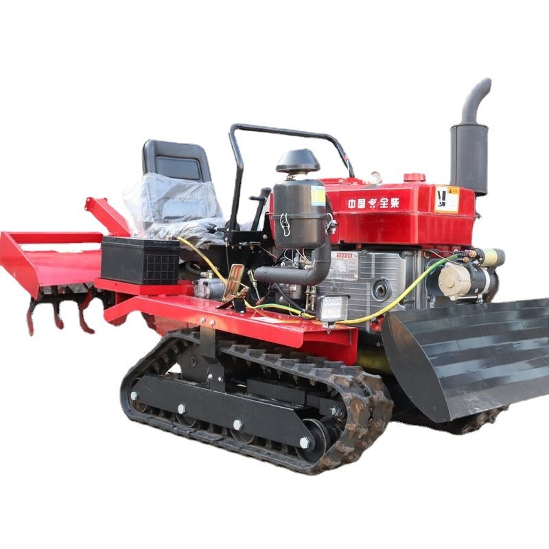 履带式旋耕机 50 80马力水旱两用履带拖拉机开沟机 松土耕地机图5