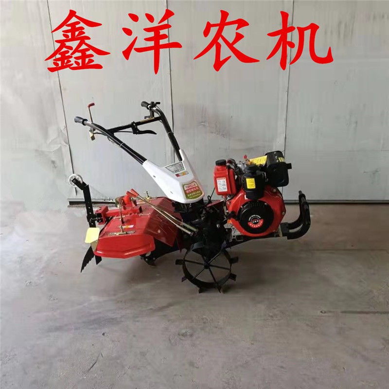 四驱微耕机小型汽柴油多功能自走旋耕松土犁地耕田翻土开沟农用机图4