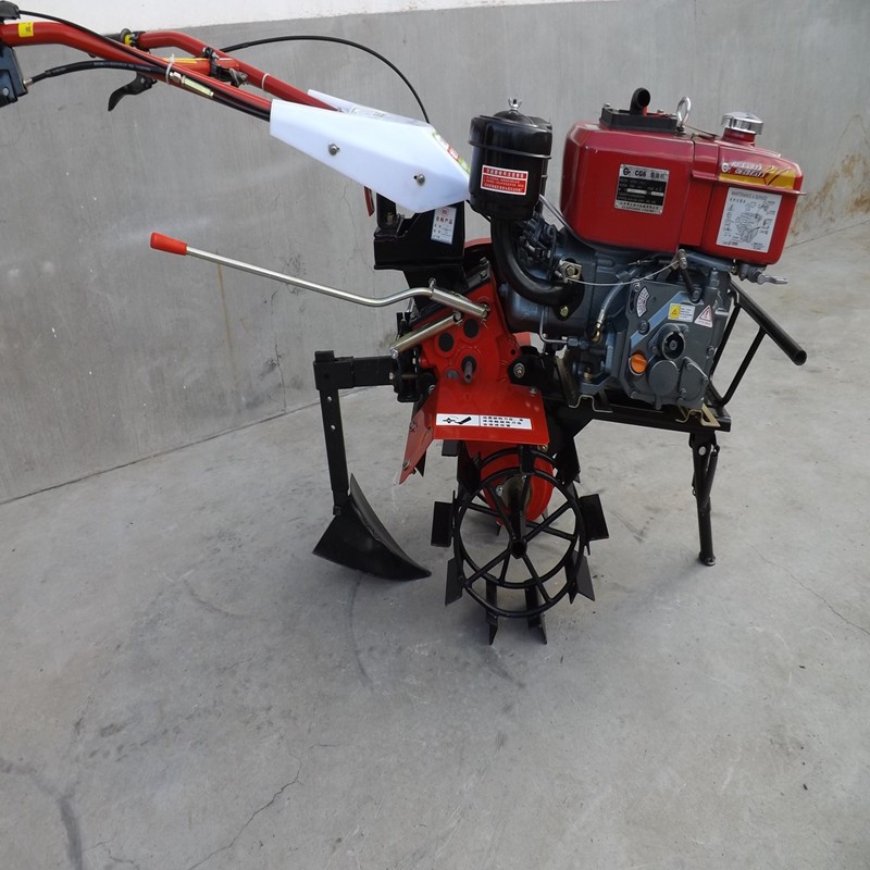 微耕机多功能柴油微耕机180柴油小型松土起垄除草开沟耕地机图5
