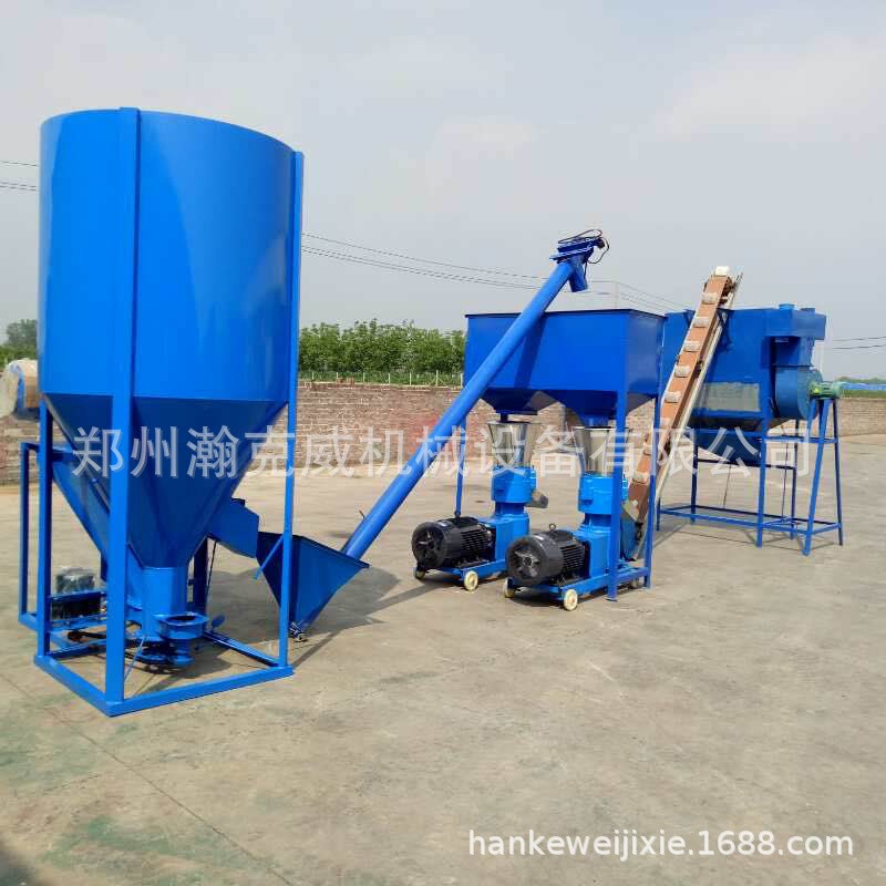 养殖专用饲料颗粒机 鸡鸭鹅猪饲料颗粒机 颗粒饲料整套设备厂家图2