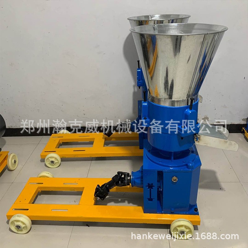 养殖专用饲料颗粒机 鸡鸭鹅猪饲料颗粒机 颗粒饲料整套设备厂家图4