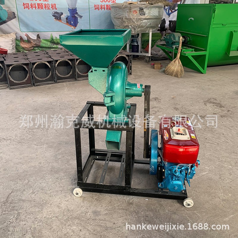 小型粮食磨面粉碎机 五谷杂粮齿盘粉碎机 中草药带有筛网打粉机图2