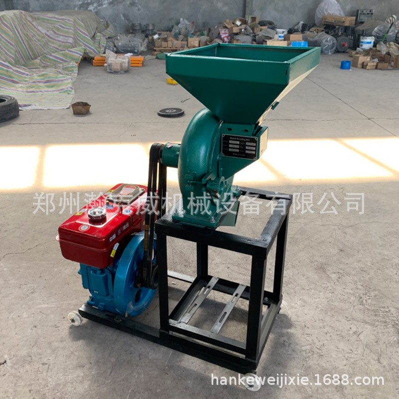 小型粮食磨面粉碎机 五谷杂粮齿盘粉碎机 中草药带有筛网打粉机图4