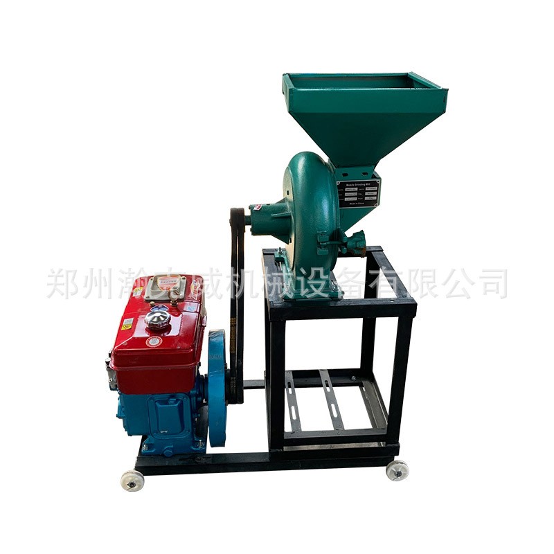 小型粮食磨面粉碎机 五谷杂粮齿盘粉碎机 中草药带有筛网打粉机图5
