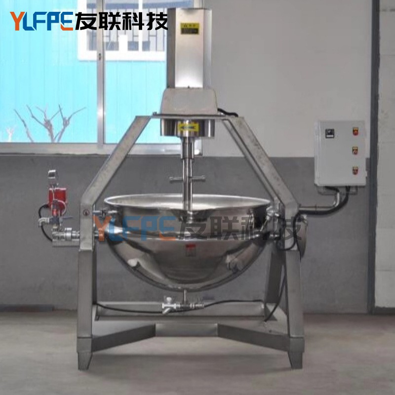 韩式辣椒酱炒料机 古方红糖熬制夹层锅 友联机械科技手动行星炒锅图4
