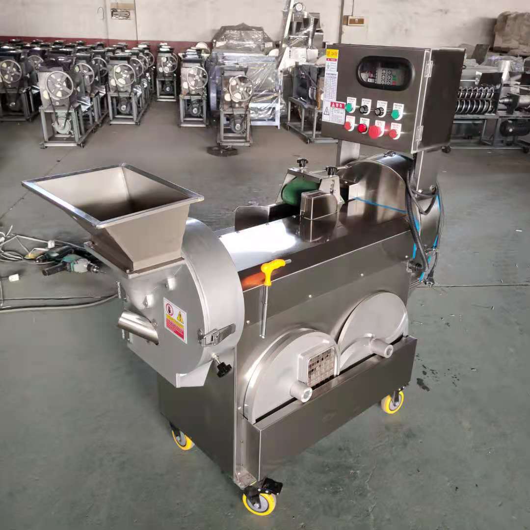 厂家销售多功能双头切菜机商用切菜机大头球茎果蔬数控切菜机_供应