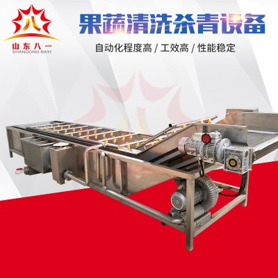生产销售果蔬清洗设备 气泡清洗线 全自动果蔬清洗机设备