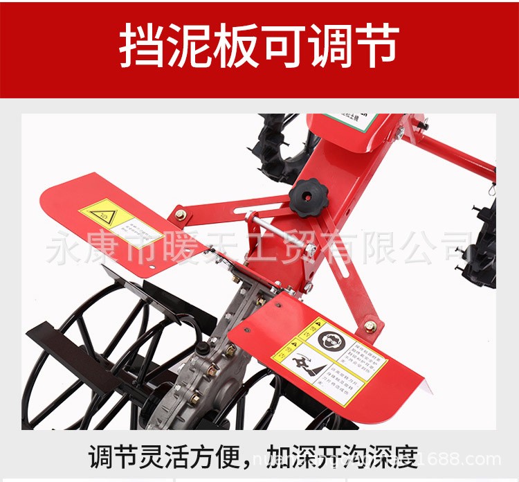 厂家直供家用二冲汽油3.2HP小型开沟机,微耕机，四冲汽油动力可选图4