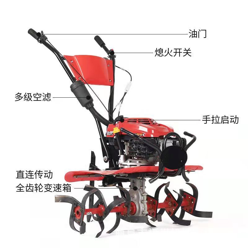 宗申动力微耕机自走式无级变速小型旋耕机除草机大马力耙地机厂家图4
