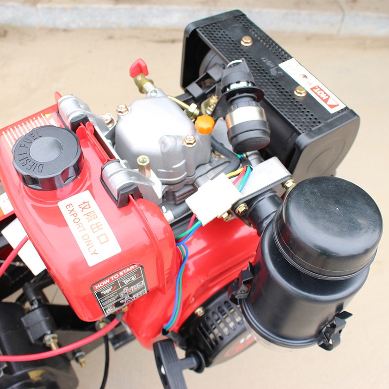 多功能小型手扶微耕机旋耕机耕地翻地打田机松土机四驱耕田开沟机图3