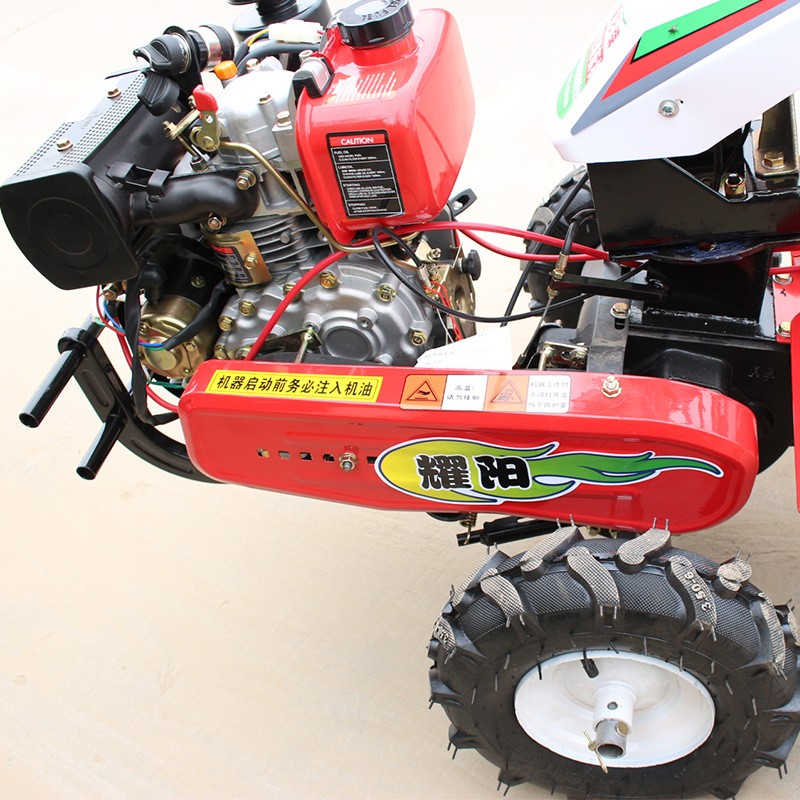 多功能小型手扶微耕机旋耕机耕地翻地打田机松土机四驱耕田开沟机图4