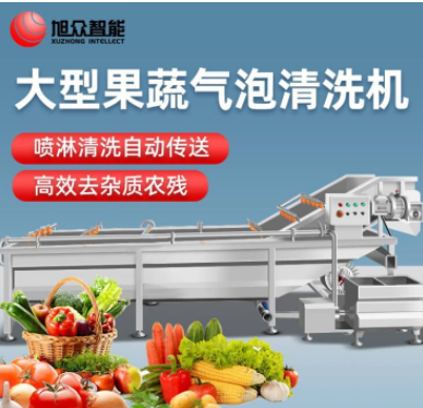 旭众商用小型果蔬洗菜机土豆韭菜海鲜药材鸡肉羊肉香菇气泡清洗机图4