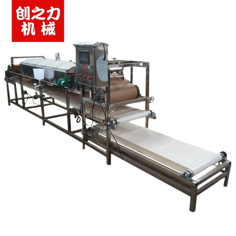 仿手工粉皮加工机器 仿手工自熟红薯粉皮机 燃气粉皮机厂家图5