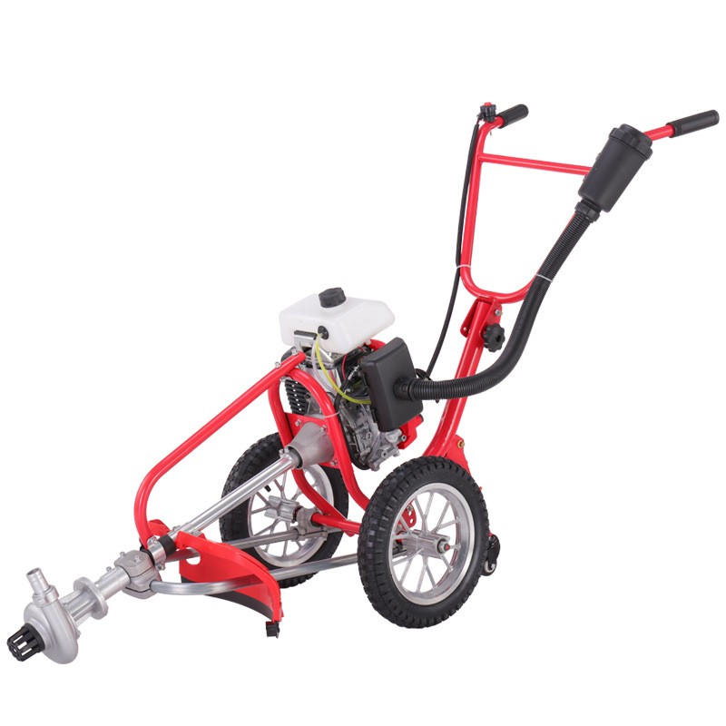 手推小型割草机大棚果园除草开沟松土锄草旋耕机农用多功能微耕机图5