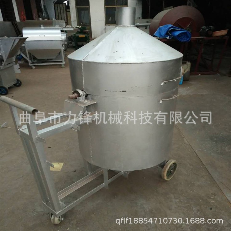 电加热菜籽炒籽机规格 燃气芝麻炒货机 滚筒炒货机厂家图2