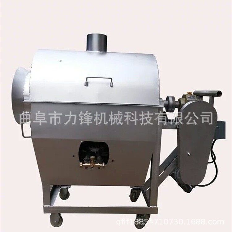 电加热菜籽炒籽机规格 燃气芝麻炒货机 滚筒炒货机厂家图3