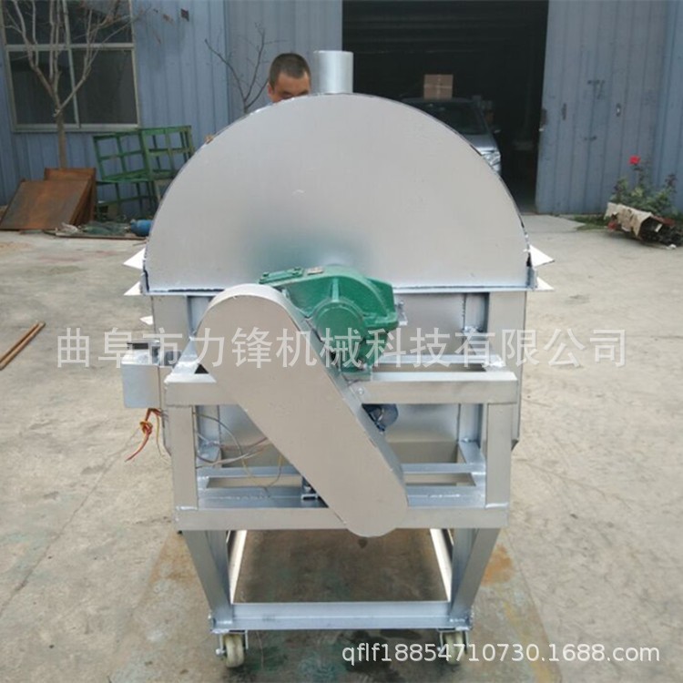 多功能滚筒式炒料机 100电加热炒货机参数 电加热瓜子炒锅机厂家图3