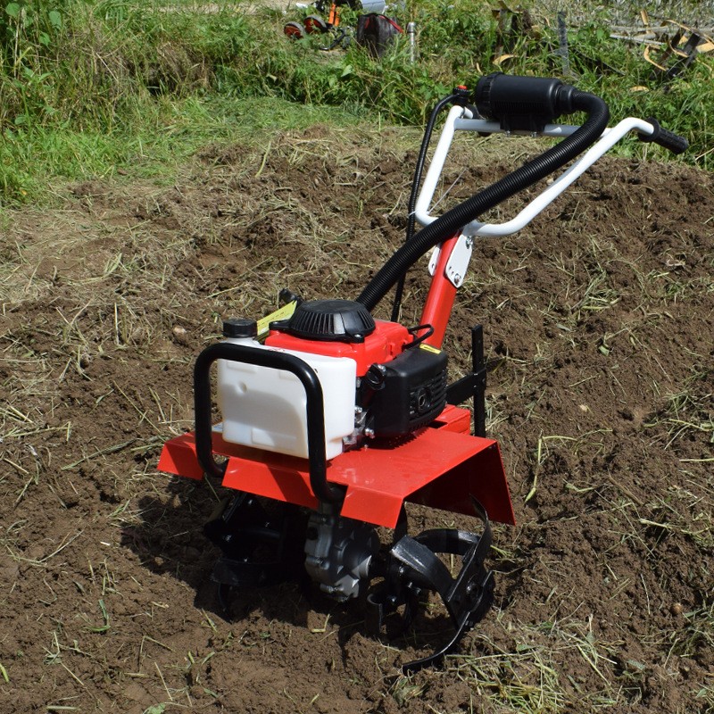 多功能微耕机小型松土机家用旋耕翻土耕田机果园管理开沟除草机图5