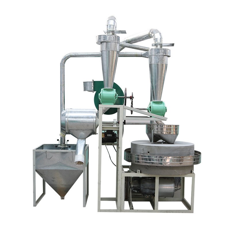 商用电动石磨面粉机传统小麦面粉全自动青石盘磨大型粗粮石磨机械图5