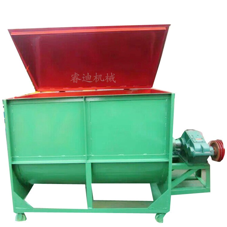 湖北养殖卧式搅拌机牛羊草料干湿混合机1000公斤卧式猪饲料搅拌机图5