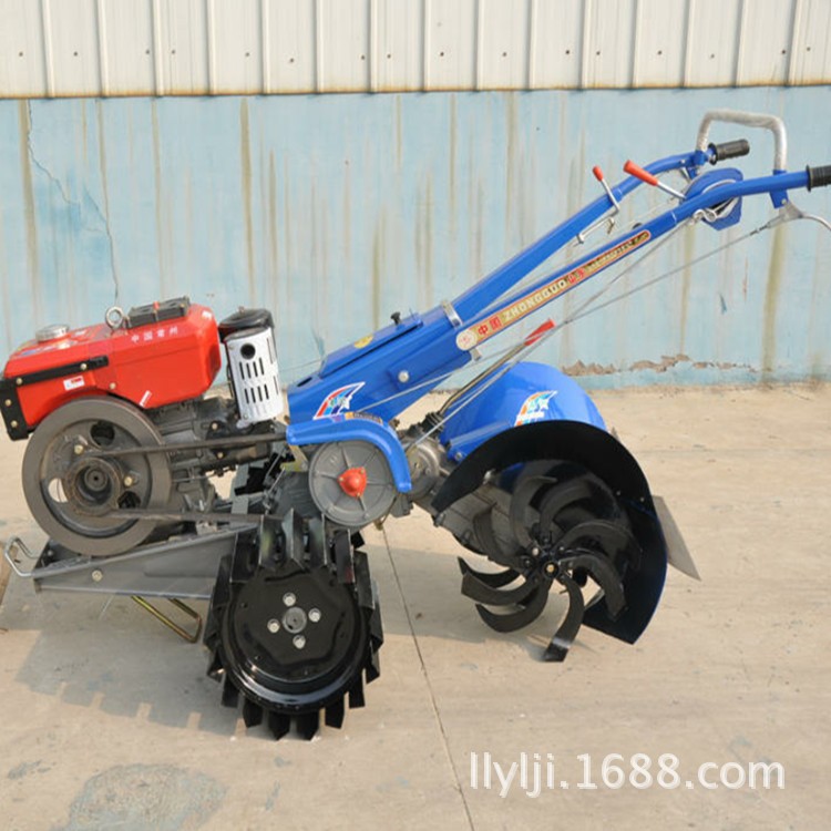 新型多功能微耕机小型田园管理机 农用开沟微耕机 耕地翻土机图5