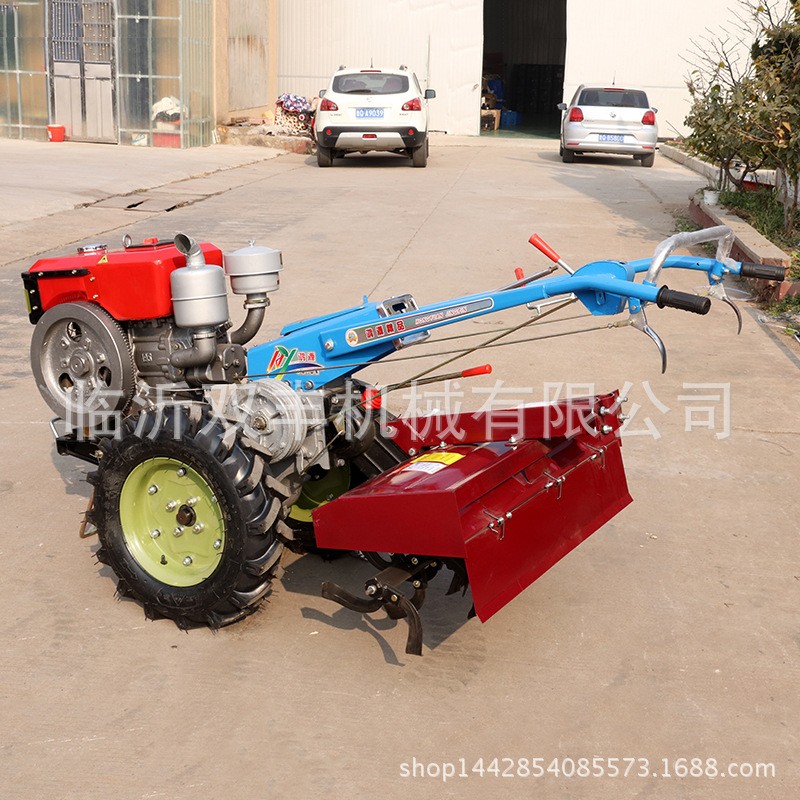 厂家供应农用拖拉机 12马力电启动 手摇启动手扶拖拉机及陪套农具图3