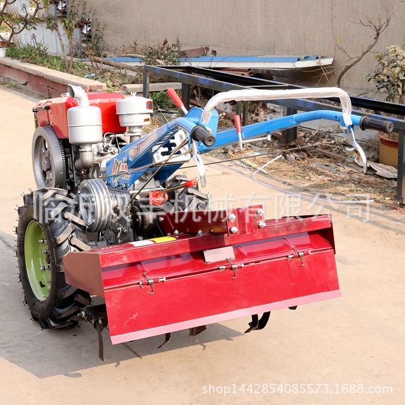厂家供应农用拖拉机 12马力电启动 手摇启动手扶拖拉机及陪套农具图4